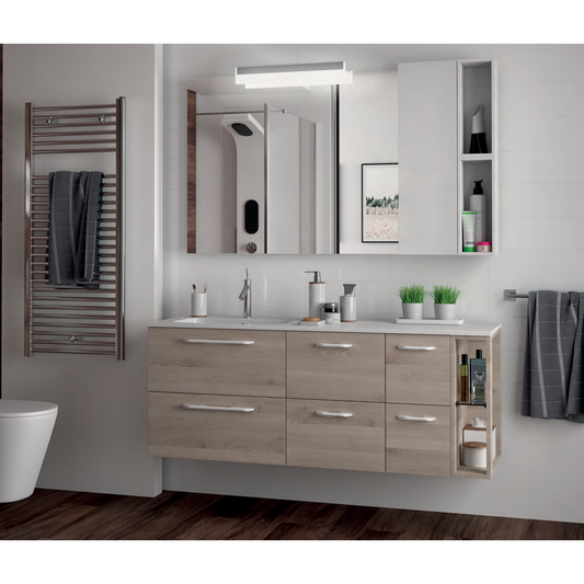 Wall hung storage unit 10 Inches (250) Natural