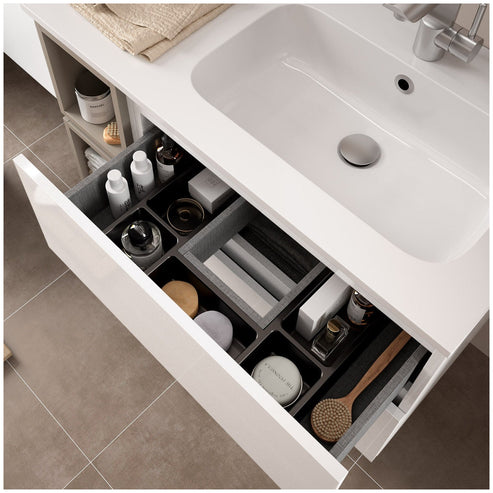 Vanity 32" (800) gloss white Fussion Line wall hung (Demo vanity #Z)