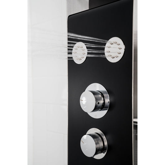 Round chrome recessed body jet for Aquamassage PD-840 & PD-841