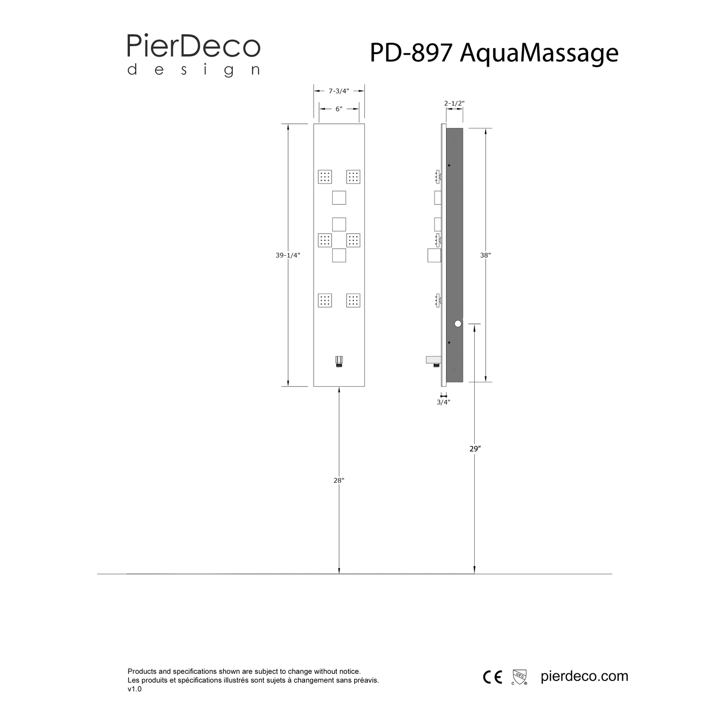 PD-897-S/PSS (Demo shower column #46)