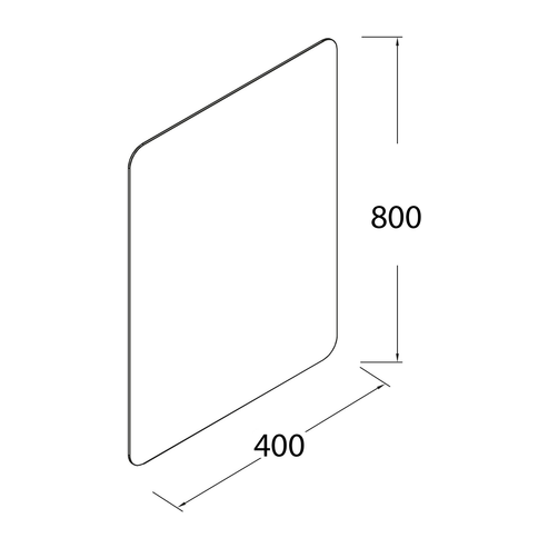 Mirror Rota 16" x 32" (400 x 800) (Demo mirror #B)