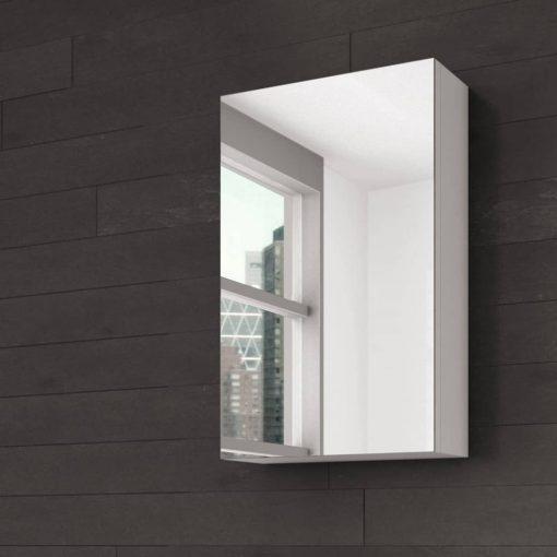 Medicine cabinet 16" gloss white with 1 mirror doors BOX-16-MC-WH (Demo medicine cabinet #M)