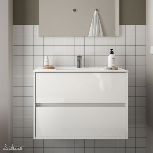 Vanity 36" (900) gloss white Noja wall hung (Demo vanity #N)