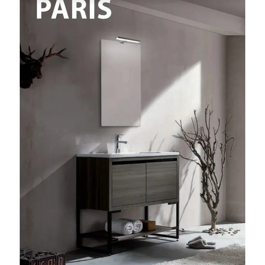 Vanity Aquammobilia Paris 36 inches Grey
