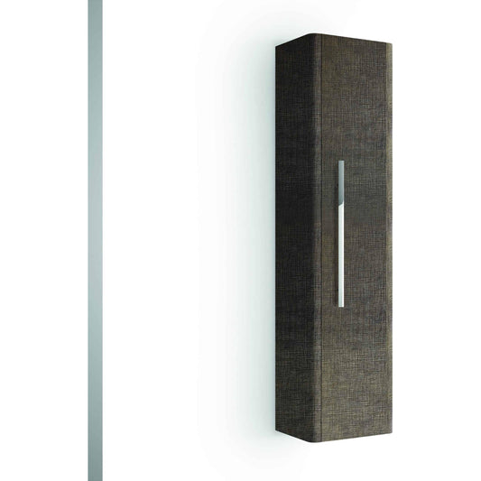 Linen cabinet Aradia wall hung rust linen (Demo linen cabinet #A-A)