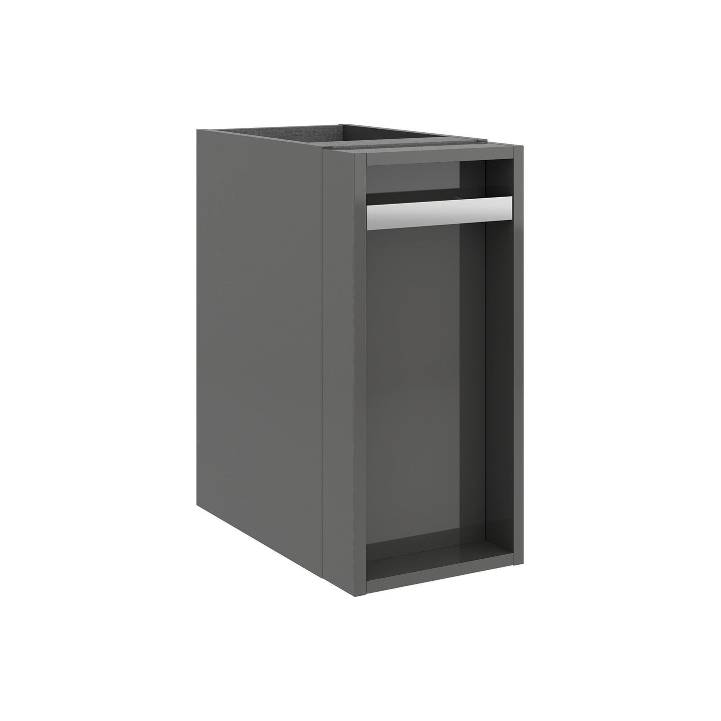 Wall hung storage unit 10 Inches (250) Gloss grey
