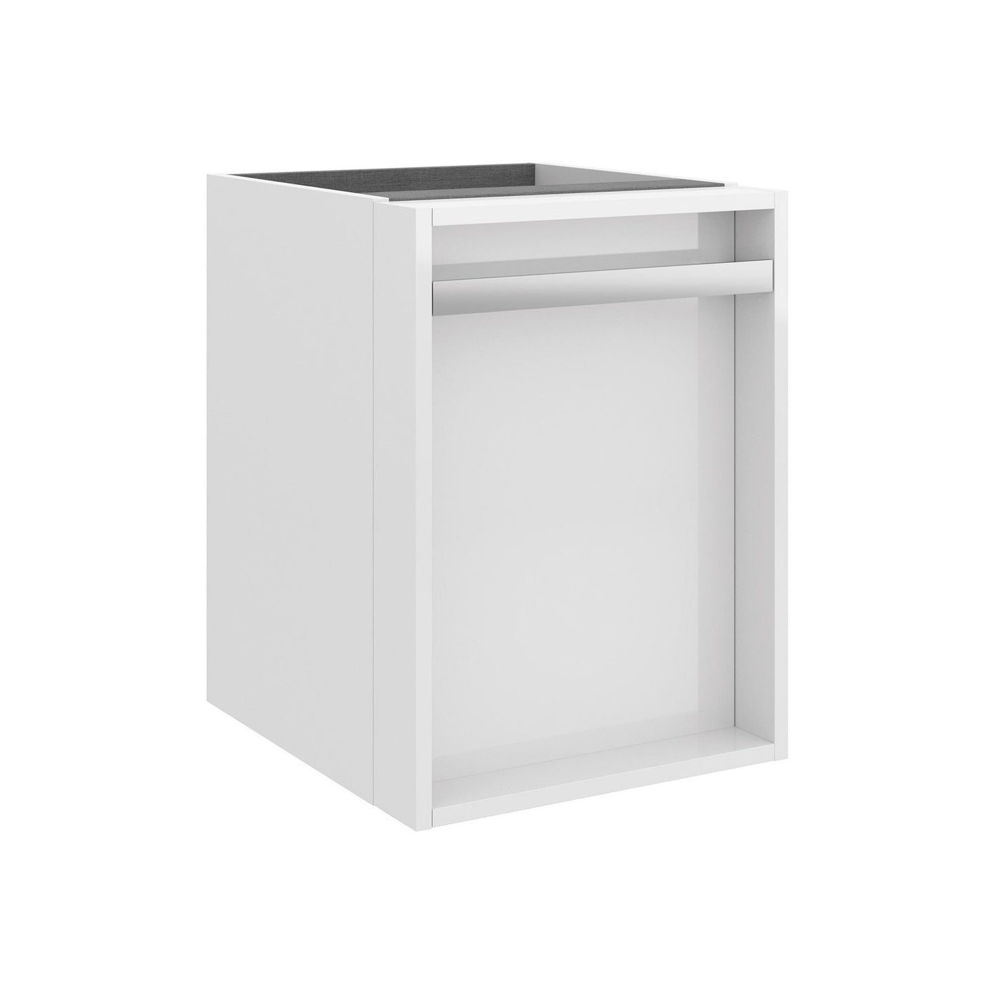 Wall hung storage unit 16 Inches (400) Gloss white