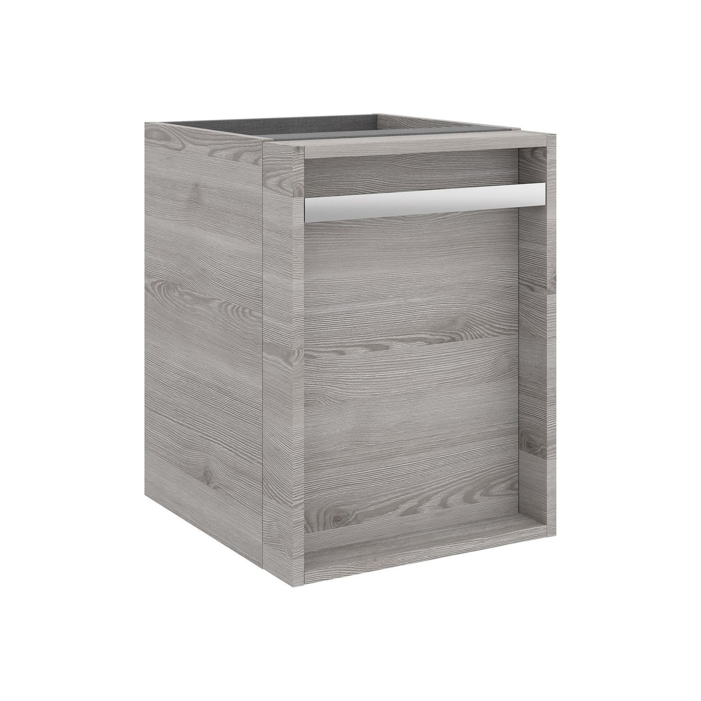 Wall hung storage unit 16 Inches (400) Bay pine
