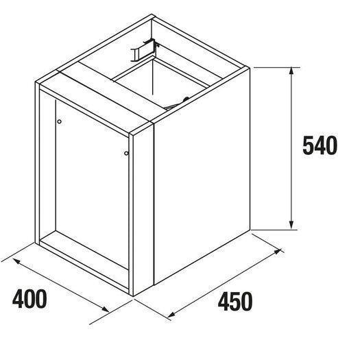 Wall hung storage unit 16 Inches (400) Alsacia