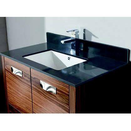 Milano 48 inches vanity walnut veneer + countertop