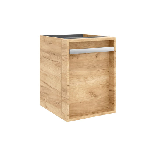Wall hung storage unit 16 Inches (400) African oak