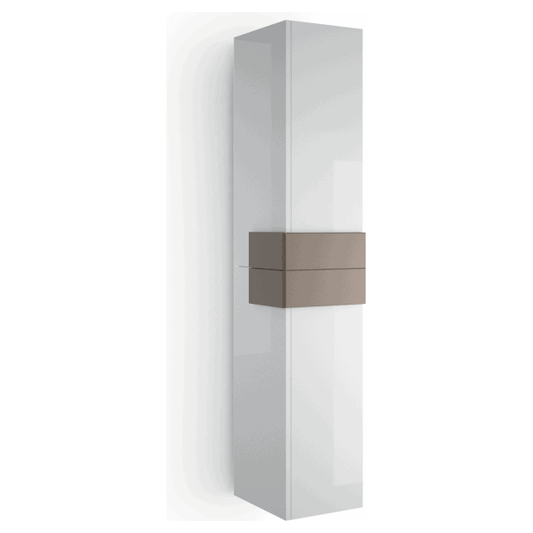 Linen cabinet Cronos glossy white 21956