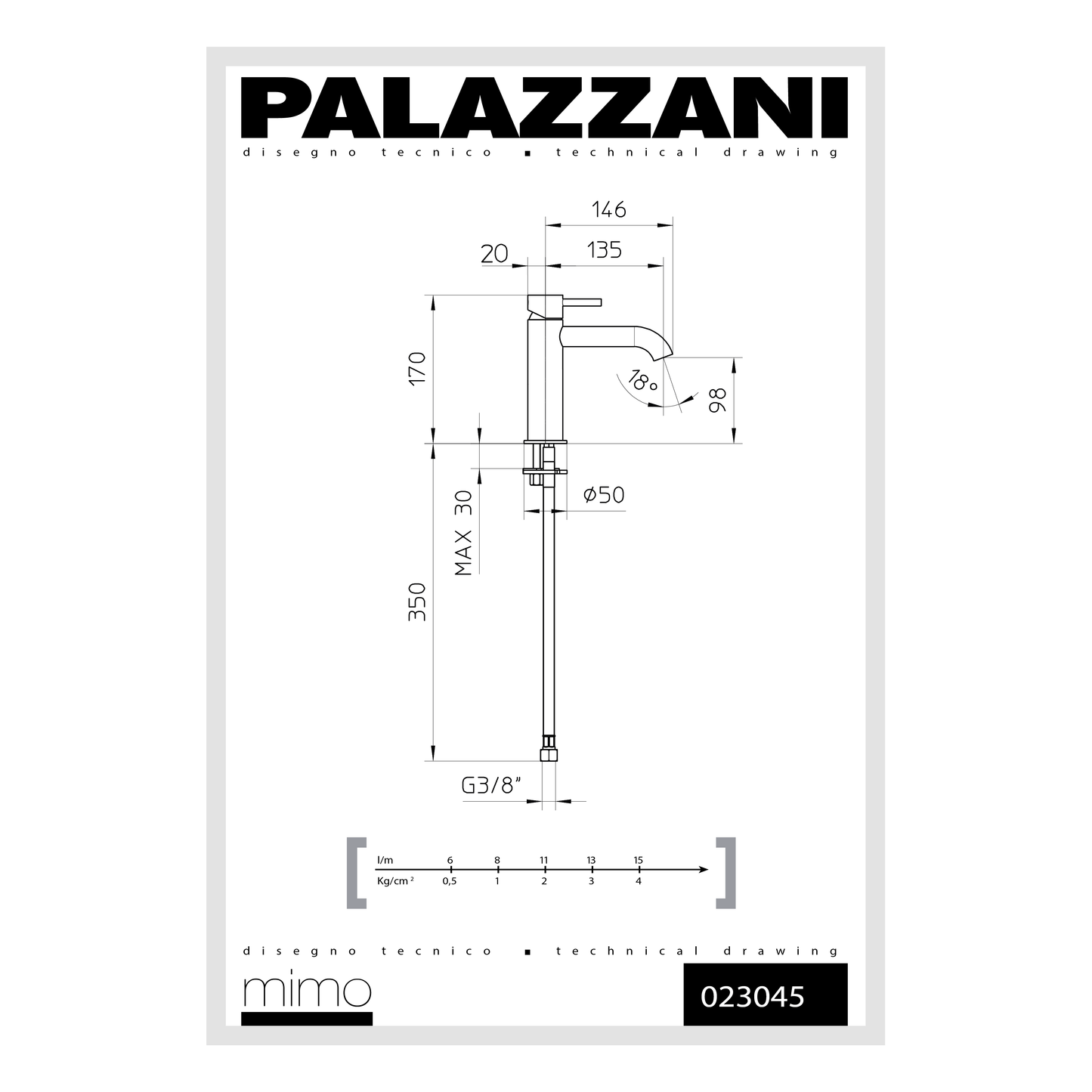 Lavabo faucet MIMO single lever 023045 *LQ*