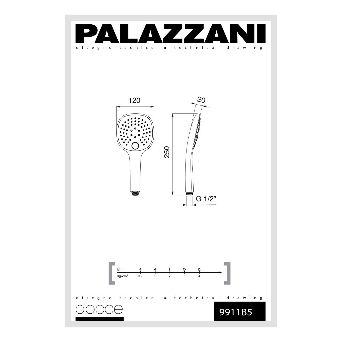 Douchette multifonction Palazzani ABS 9911B5