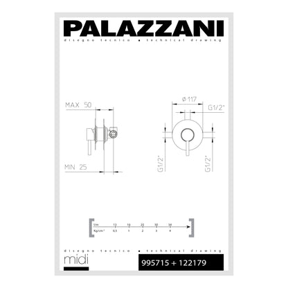 Shower valve DIGIT pressure balanced 1 function 992707 + 102011 *LQ*