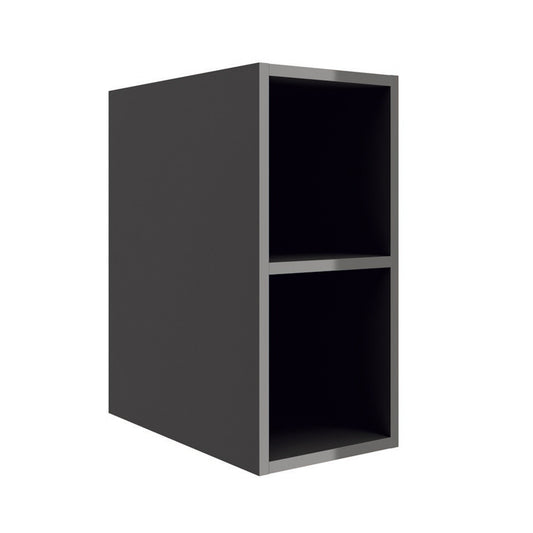 Wall-hung storage unit Alliance 10 inches (250) 2 open spaces Gloss grey (Demo storage unit #R)