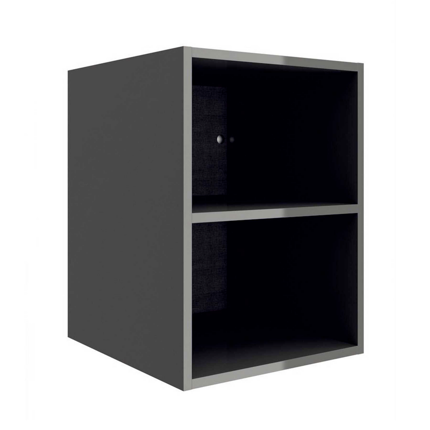 Wall-hung storage unit Alliance 16 inches (400) 2 spaces Gloss Grey