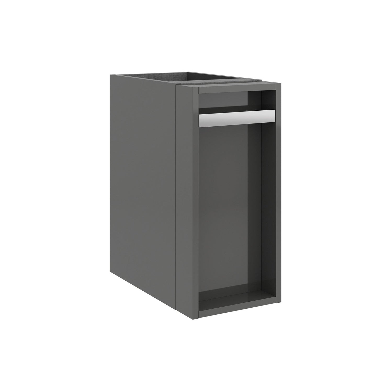 Wall hung storage unit 10 Inches (250) Gloss grey