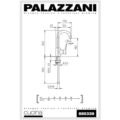 Bar faucet or lavabo faucet for small vanity serie Flap 475339-10