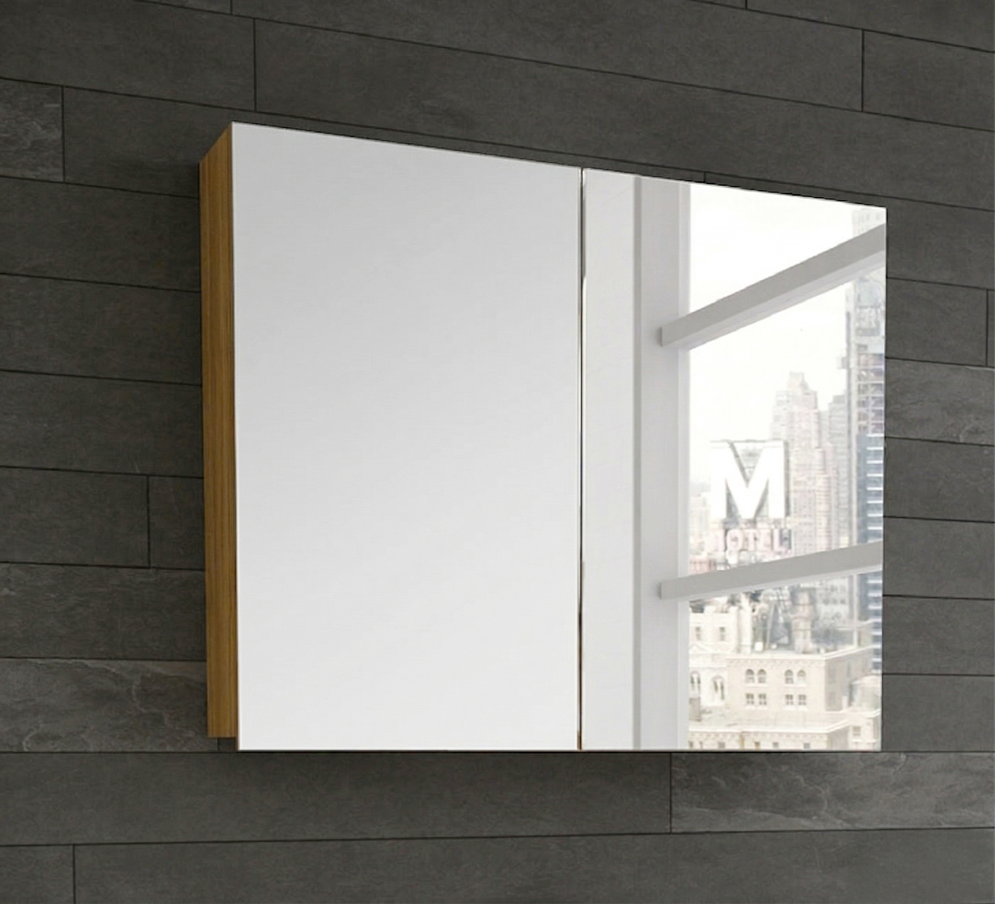 Armoire à pharmacie 30 po avec 2 portes miroirs CUB-30-MC-TK (Armoire à pharmacie de démonstration #A-O)