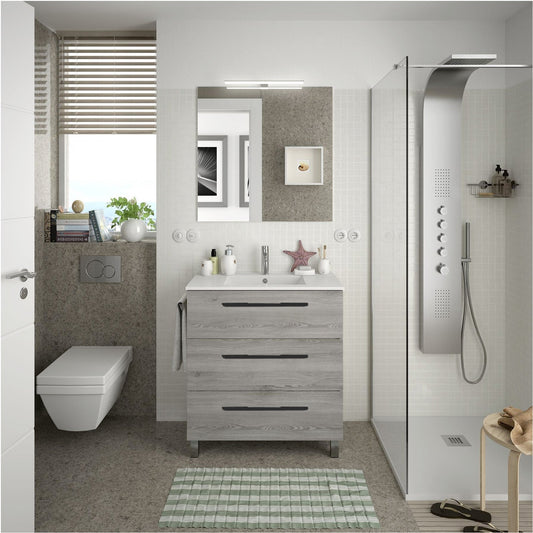 Vanity Fussion Chrome 24 inches (600) 3 drawers Bay pine *LQ*
