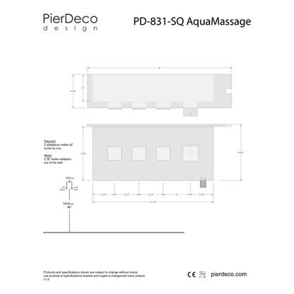 PD-831-SQ/PSS (Colonne de douche démo #37)