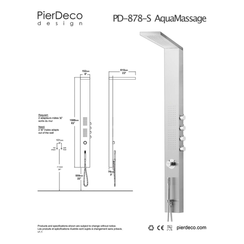 PD-878-S/SS (Demo shower column #16)
