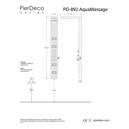 PD-892-S/PSS (Colonne de douche démo #30)