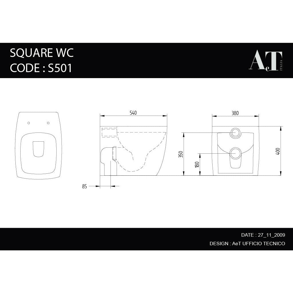W/C SQUARE S501 IN STOCK