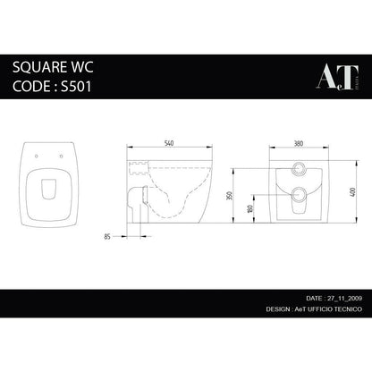 W/C SQUARE S501 IN STOCK