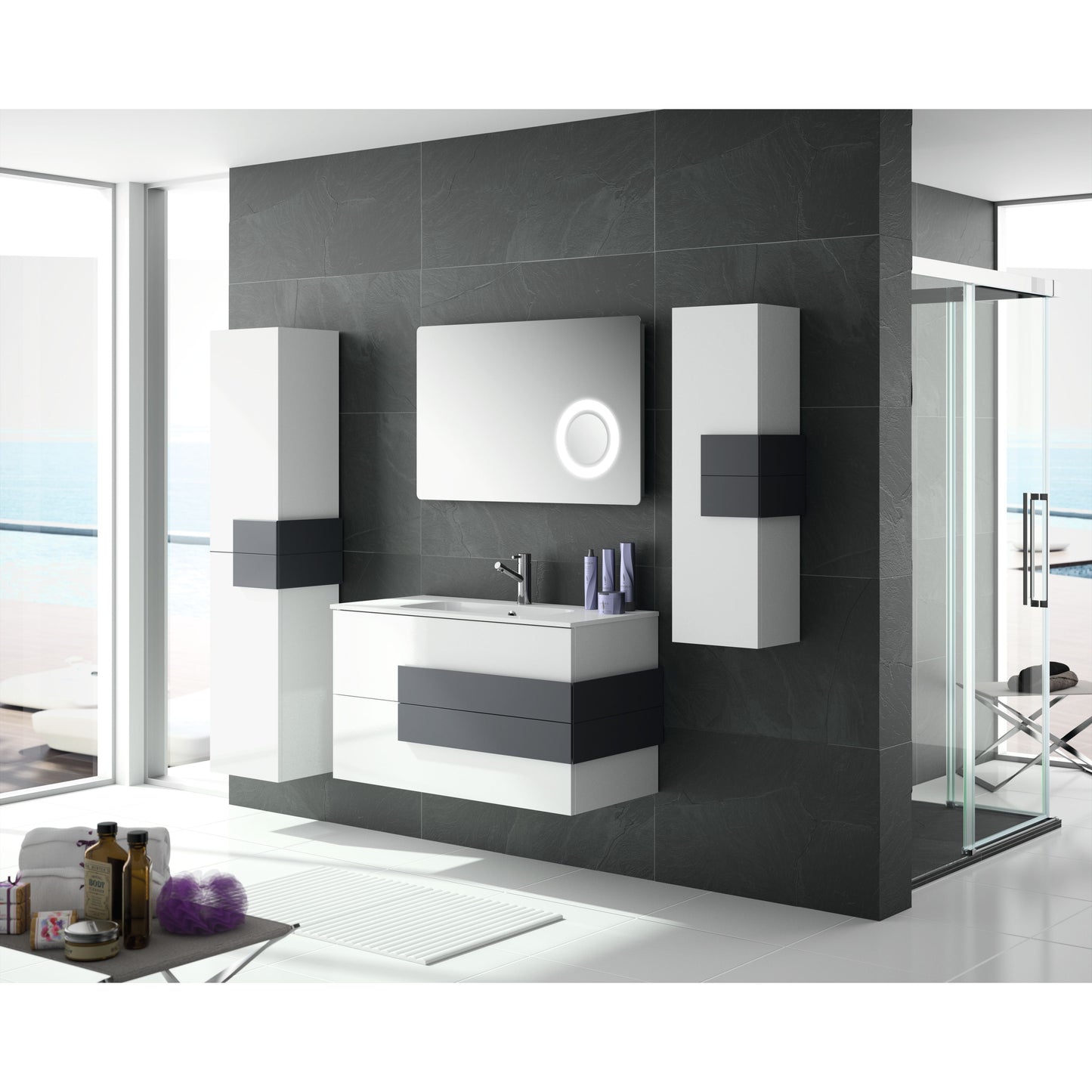 Module Cronos blanc brillant 21960