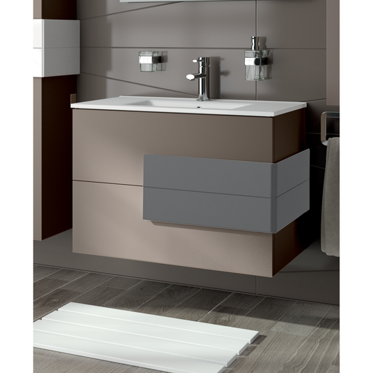 Vanity Cronos 2 drawers Matte moka